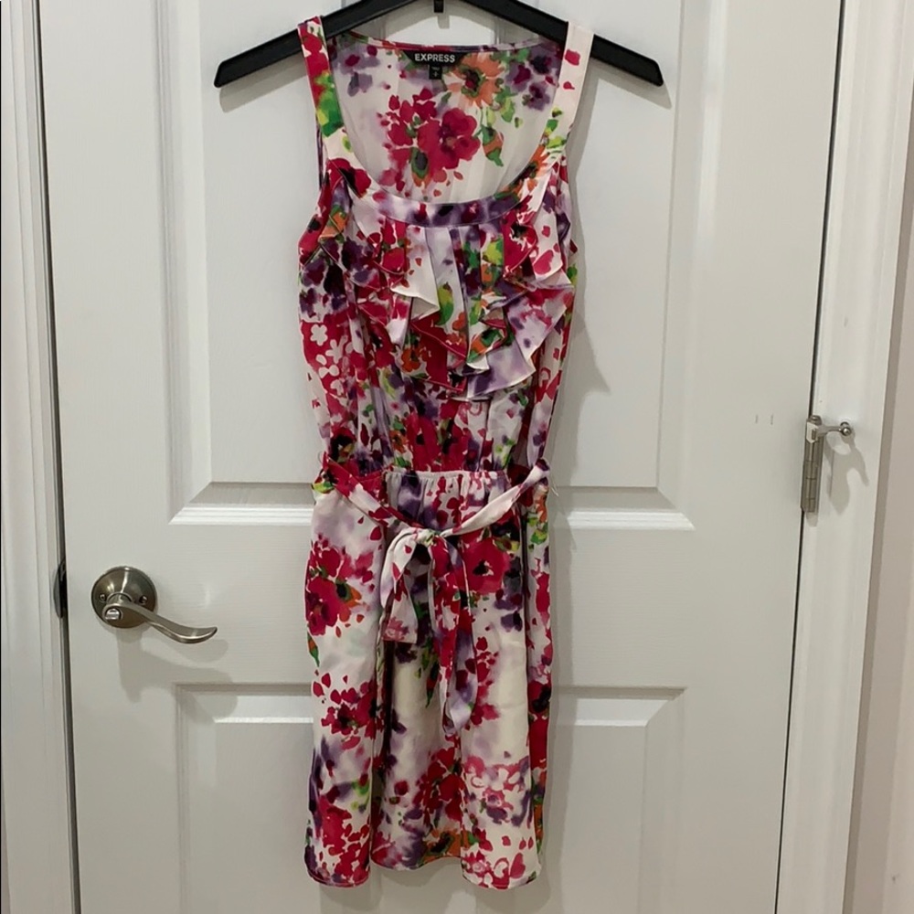 Express Tie Front Dress